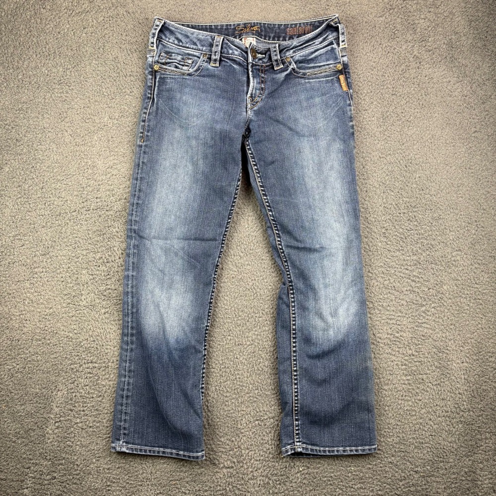 Silver Jeans Santorini Bootcut Jeans Kids Size 14 Medium Wash‎ Denim